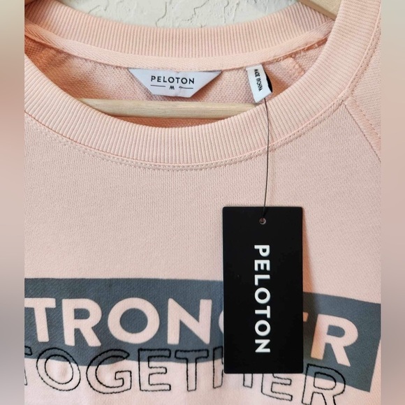 Peloton Pink Breast Care Awareness Sweater Size Med New - Picture 9 of 11